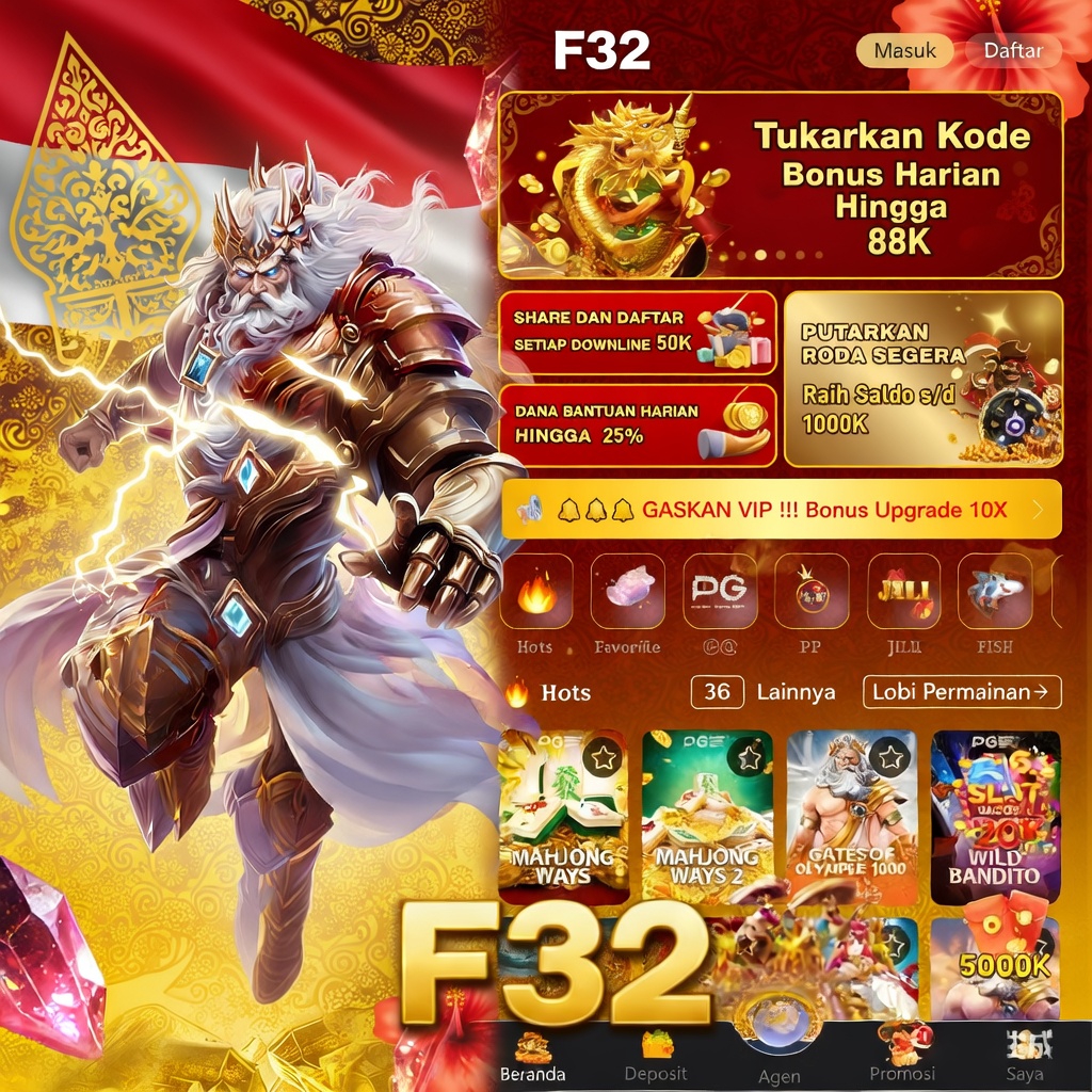 F32 - Situs Resmi Slot Online dan Pilihan Game PG Soft