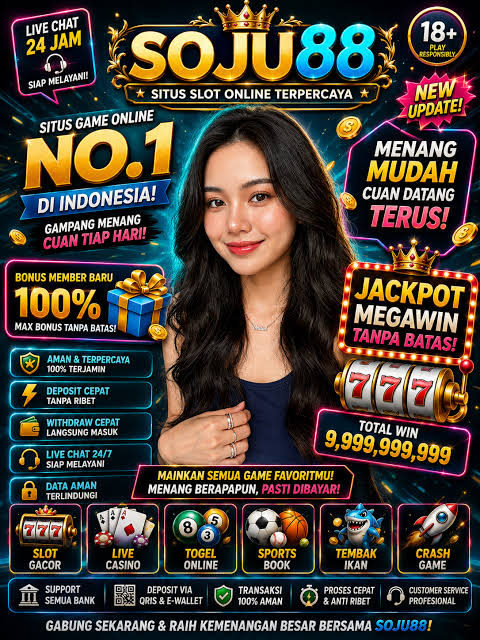 SOJU88 - agen slot online terpercaya di Indonesia dengan slot gacor hari ini terbaik dari slot88 di tahun 2026 ini.